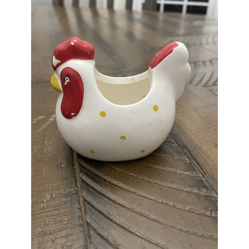 Ceramic Chicken Planter‎  Vintage